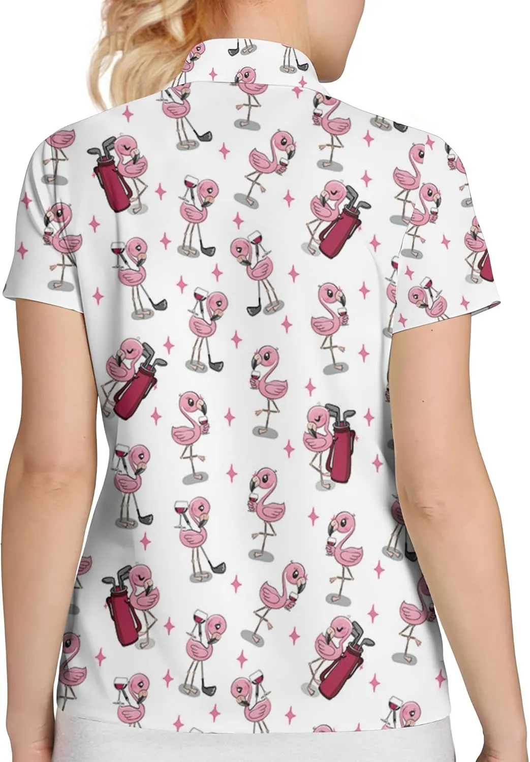 Womens Golf Shirt Funny Polo Shirts for Women Golf Outfit Crazy Gifts