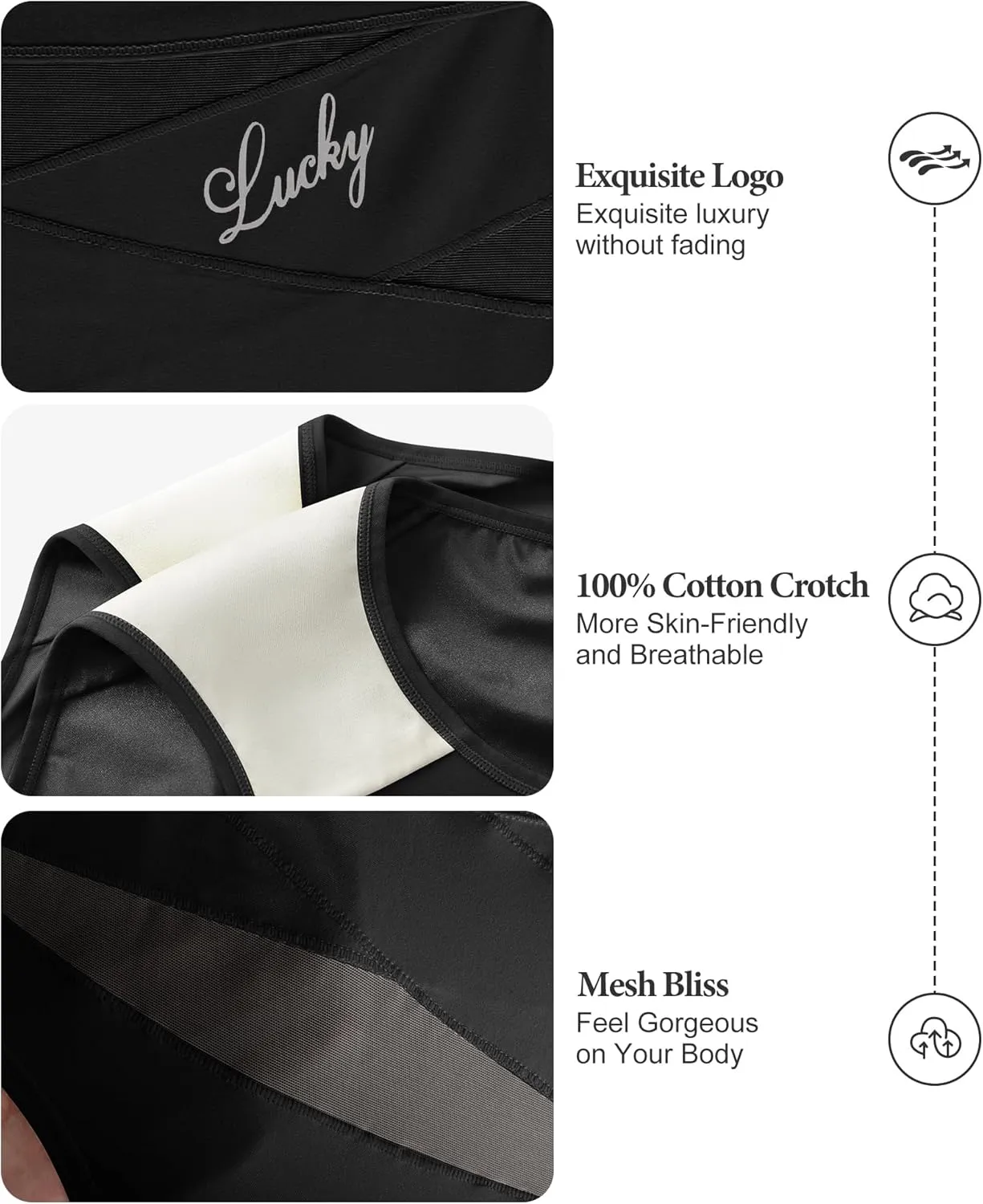 Women's High Waisted Underwear Postpartum Stretch Full Coverage Breathable Briefs 4 Packs Panties