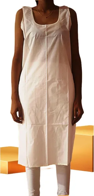 Women's Long Cotton Inner Slip Innerwear, Sleeveless Camisole for Sheer Kurtis