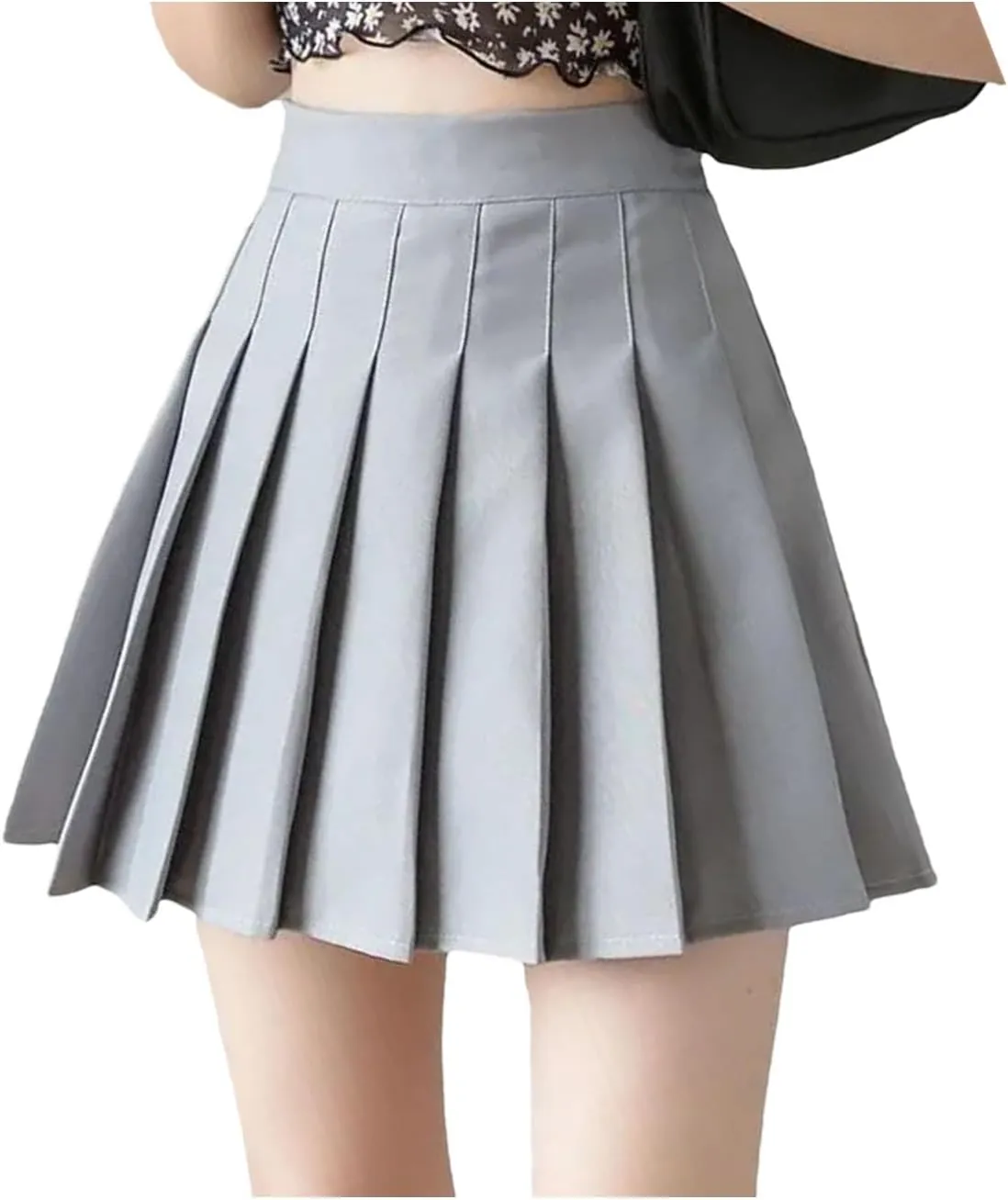 Womens Mini Pleated Short Skirt Slim Fit High Waisted A-Line Athletic Golf Short Skort