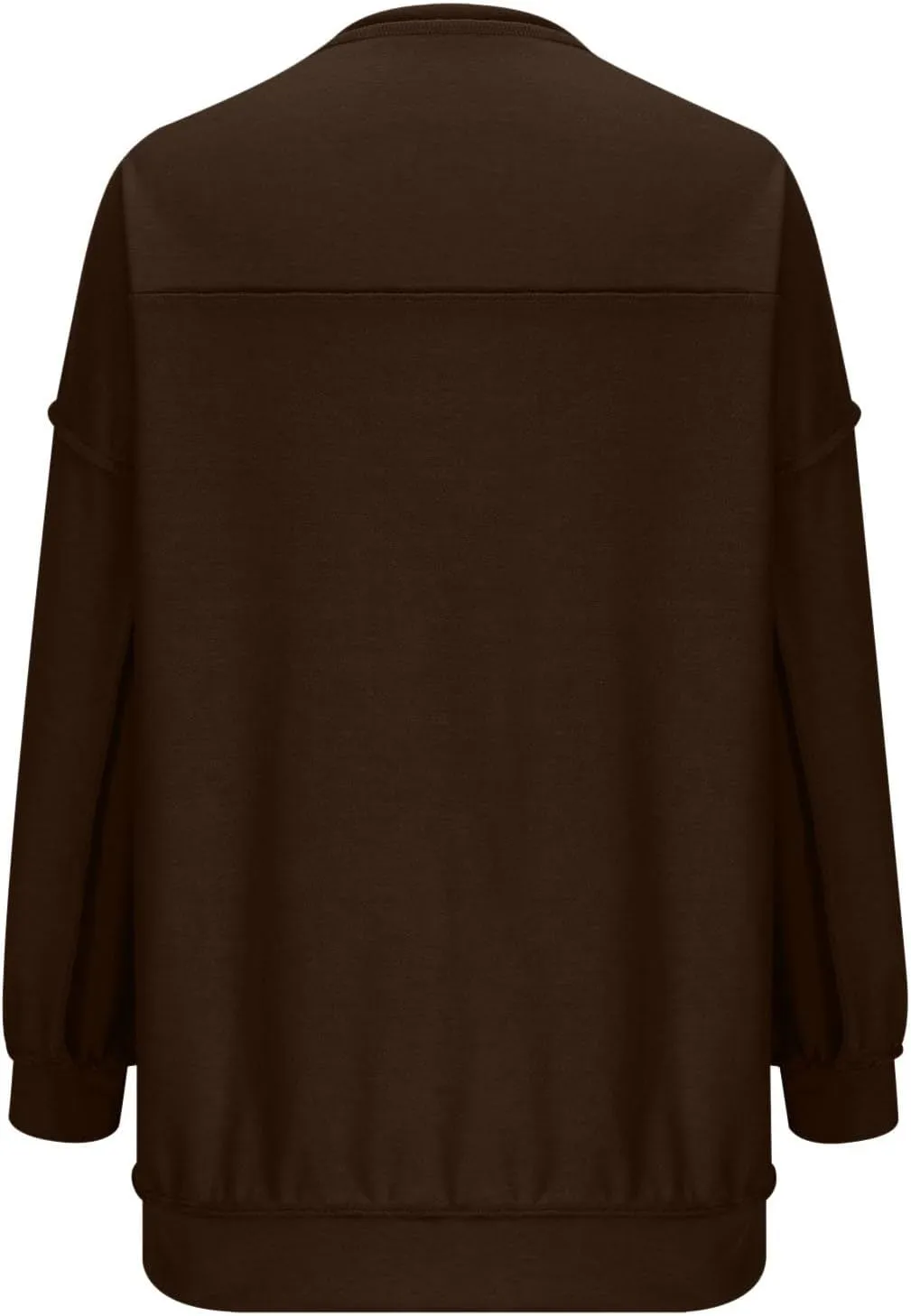 Womens Oversized Sweatshirt Casual Long Sleeve Shirts Button Henley Neck Pullover Patchwork Tunic Tops Fall Outfits