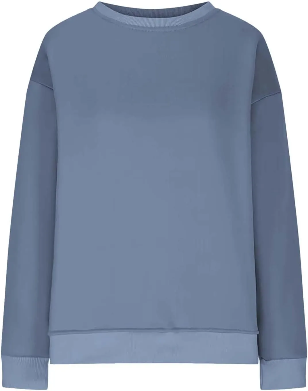 Womens Oversized Sweatshirts Side Slit Crewneck Long Sleeve Tops Loose Pullover 2024 Fall Women Extra