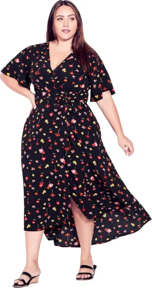 Women's Plus Size Vivian Wrap Maxi Dress
