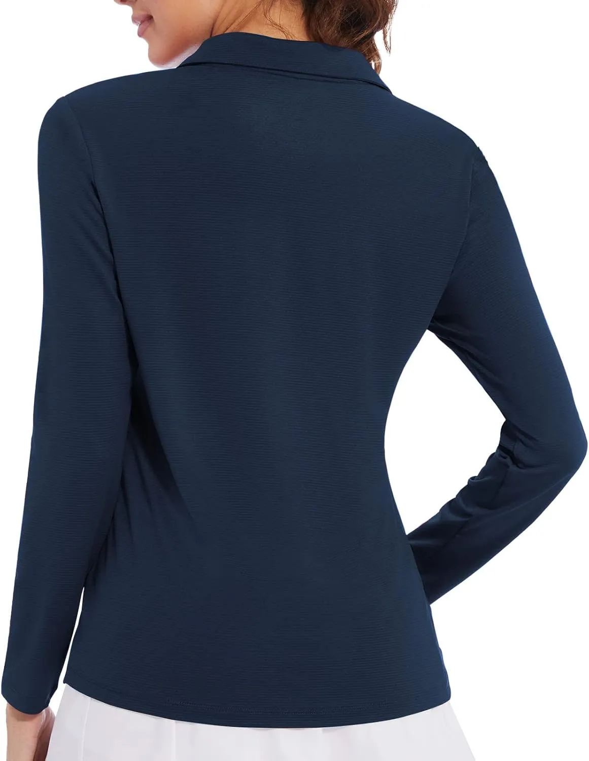 Women's Polo Shirt Long Sleeve Golf Quick Dry T Shirts UPF 50  Athletic Casual Work Shirts Tops for Women