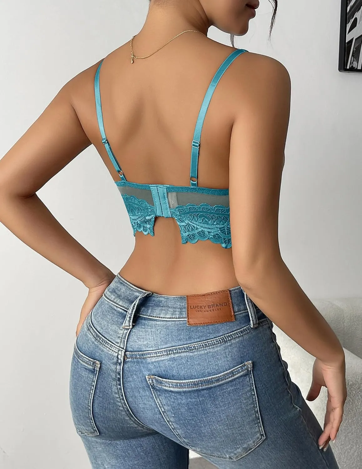 Women's Underwire Bra Lace Full Coverage Push Up T-Shirt Bralette