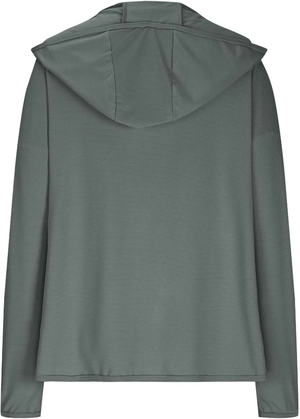 Womens Zip Up Hoodie Sun Protection Long Shirt Plus Size Oversized Ribbed Breathable Jacket with Pocket Hiking Outdoor
