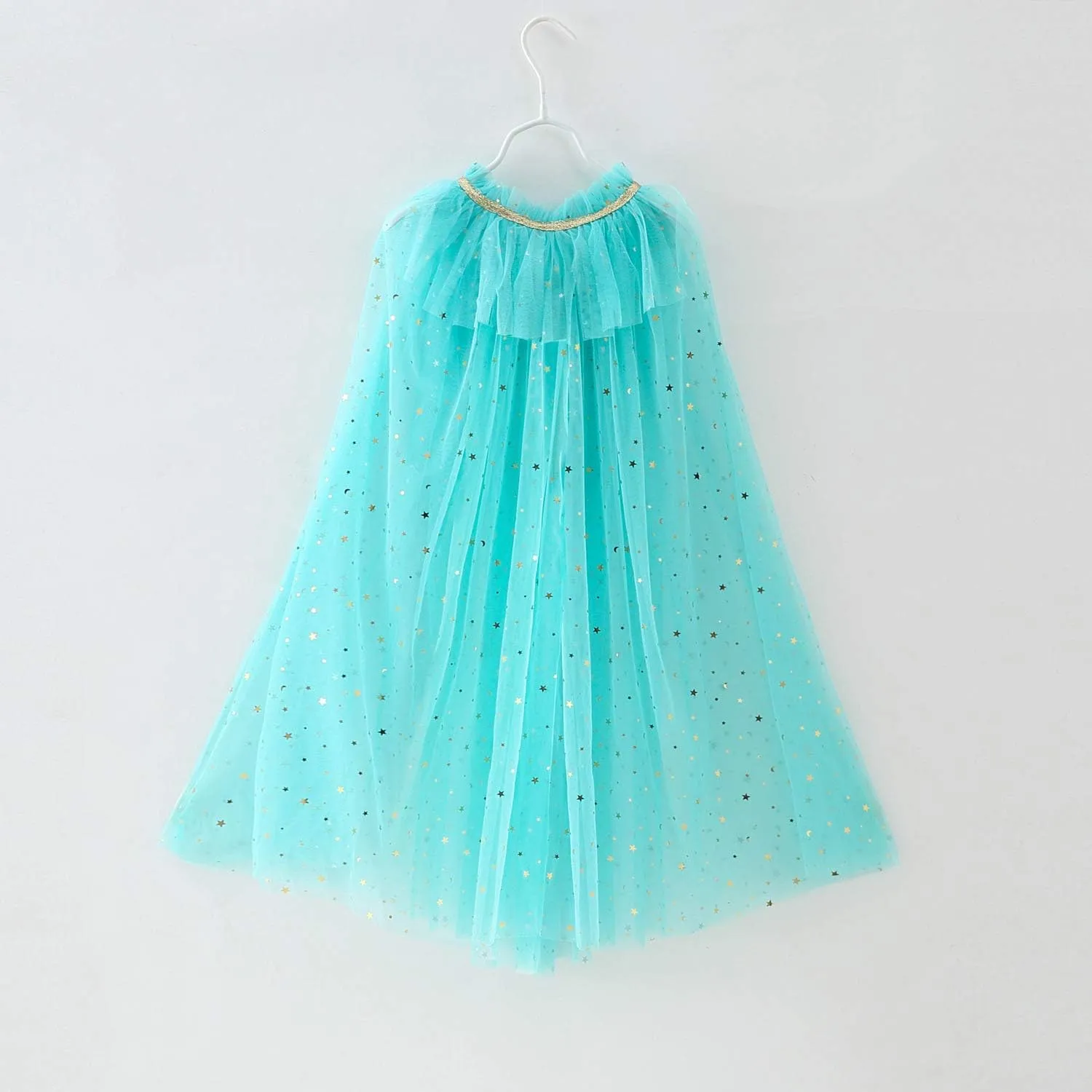 WOPLAY Princess Dress Up for Girls, Mermaid Princess Cape Set, Mermaid Princess Dress Up Cloak, Halloween Xmas Birthday 3-8 Y