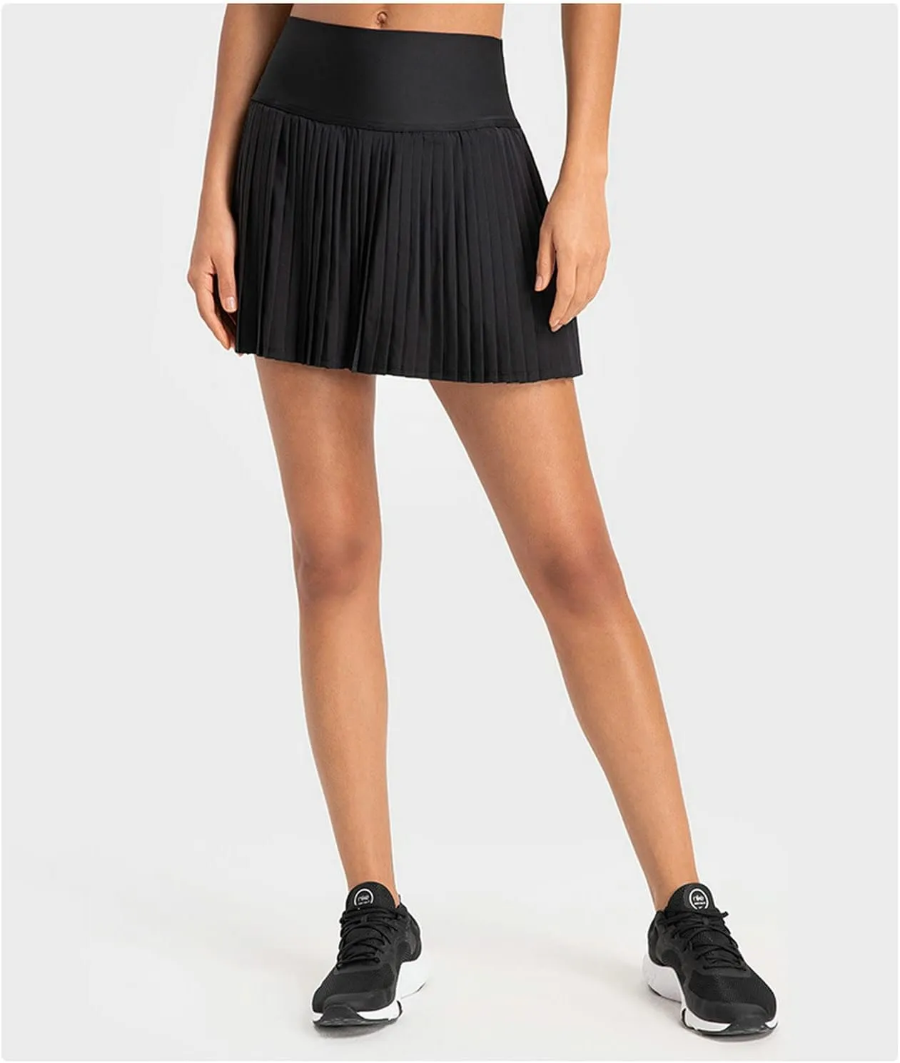 XNYAMA Pleated Tennis Skirt for Women with Pockets Shorts High Waisted Lightweight Athletic Golf Skorts Skirts