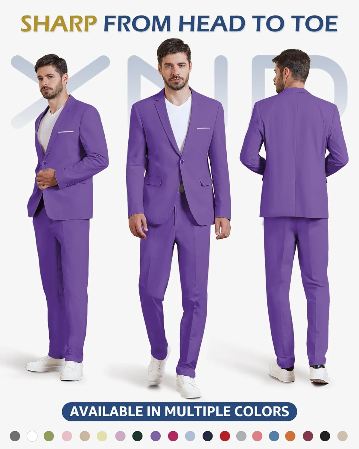 YND Men's Casual One Button Linen Suit Jacket, Slim Fit Sport Coat Lightweight Business Blazer