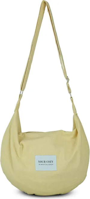 Your Cozy Women's Sling Crossbody Bags Large Shoulder Shopping Hobo Bag Handbag Top Zip Bags Handmade Messenger Bag